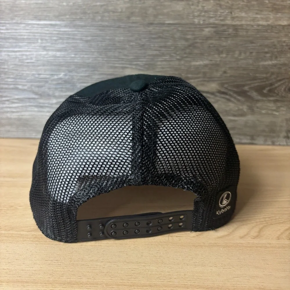 Kubota Hat Cap Snap Back Black Tractor Performance Outdoor Adjustable